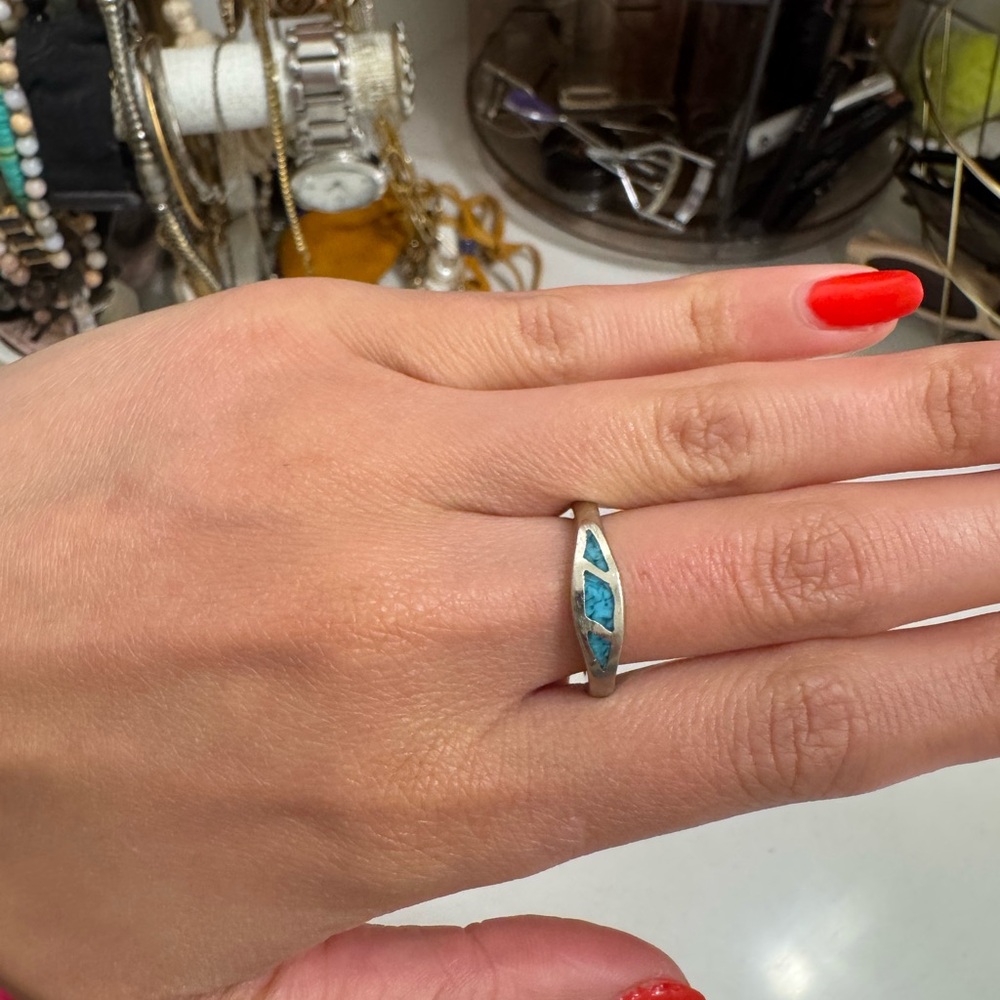 Sold-  Silver and Turquoise Ring